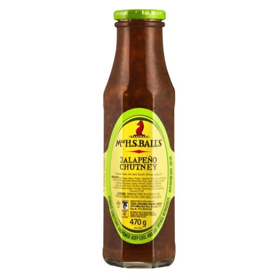 Picture of Mrs H.S.Ball's Chutney Jalapeno 470g